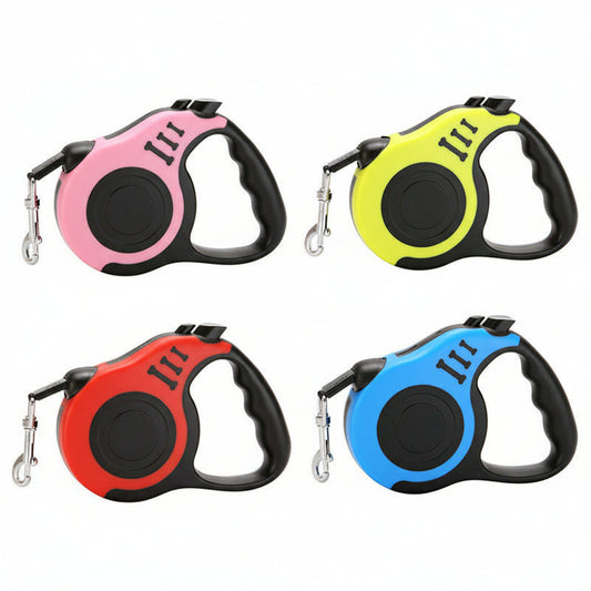 16.5FT Automatic Retractable Dog Leash Pet Collar Automatic Walking Lead Free US